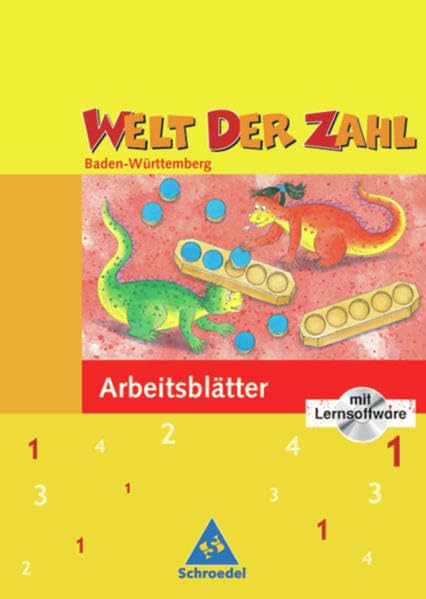 Welt der Zahl / Welt der Zahl - Ausgabe 2004 Baden-Württemberg: Ausgabe 2004 Baden-Württemberg / Arbeitsheft 1 mit CD-ROM Study Guides
