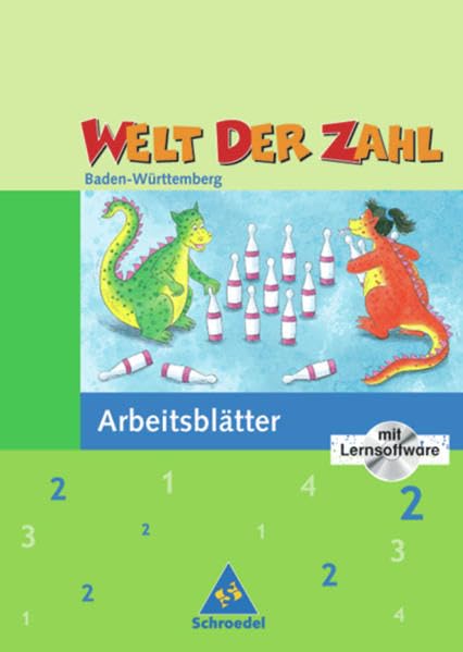 Welt der Zahl / Welt der Zahl - Ausgabe 2004 Baden-Württemberg: Ausgabe 2004 Baden-Württemberg / Arbeitsheft 2 mit CD-ROM Study Guides