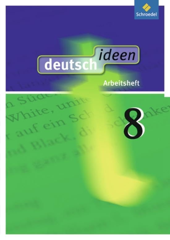 deutsch ideen SI - Allgemeine Ausgabe 2010: Arbeitsheft 8 Study Guides