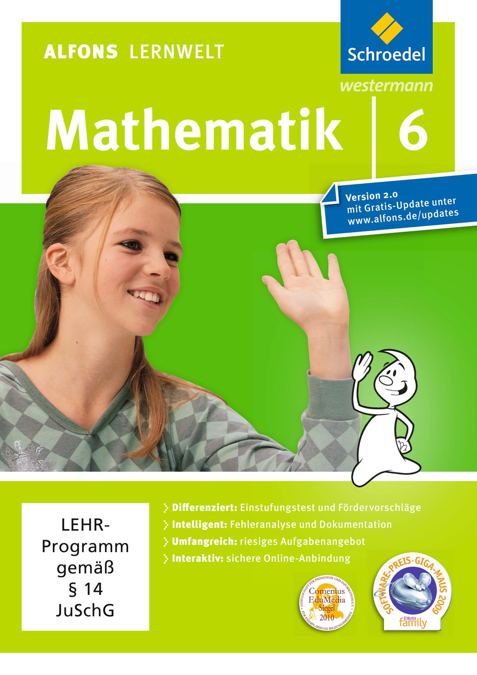Alfons Lernwelt Lernsoftware Mathematik 6. DVD-ROM für Windows 7; Vista; XP und Mac software