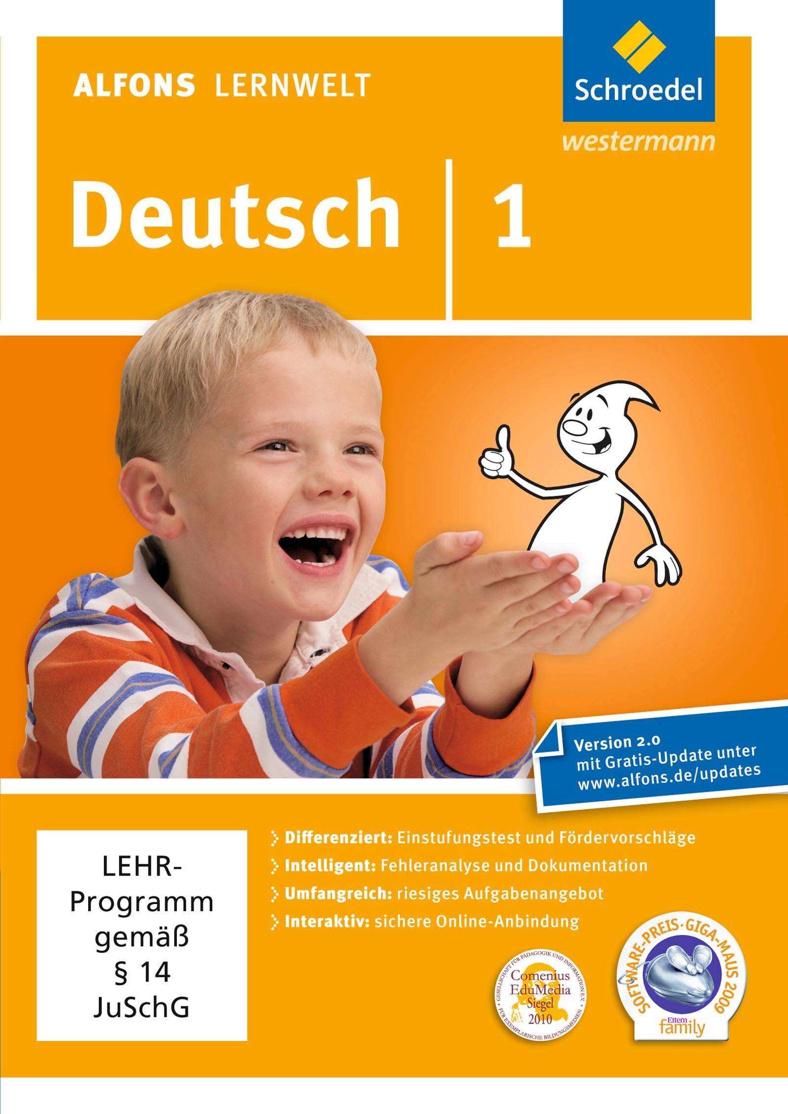 Alfons Lernwelt Lernsoftware Deutsch 1. DVD-ROM software