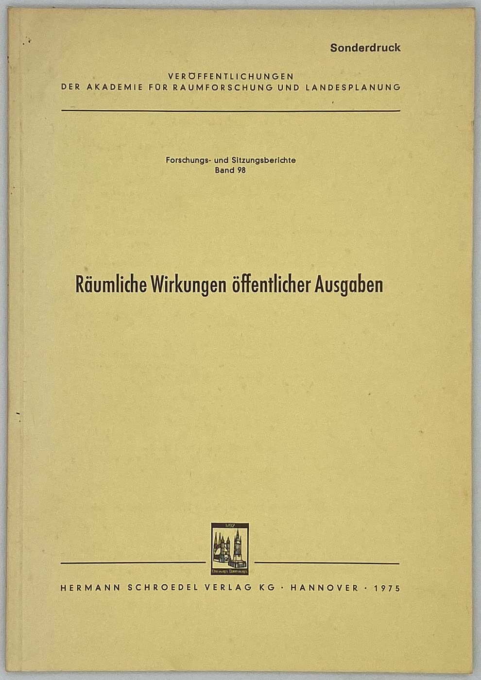 Räumliche Wirkungen öffentlicher Ausgaben Books
