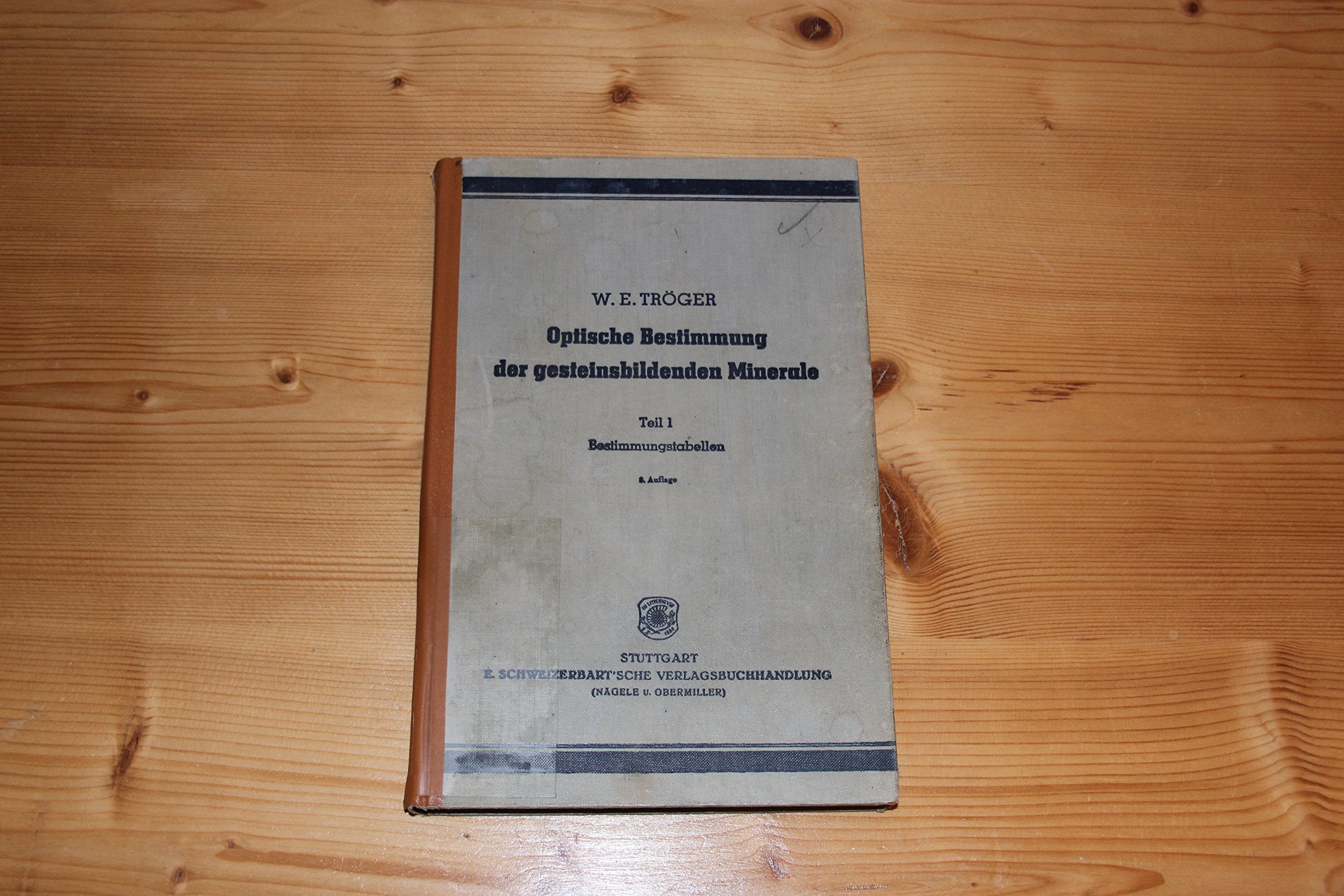 Optische Bestimmung der gesteinsbildenden Minerale, Tl.1, Bestimmungstabellen: unveränderter Nachdruck 2017 der 5. neubearb.Aufl. 1982 Leisure, Home & Garden