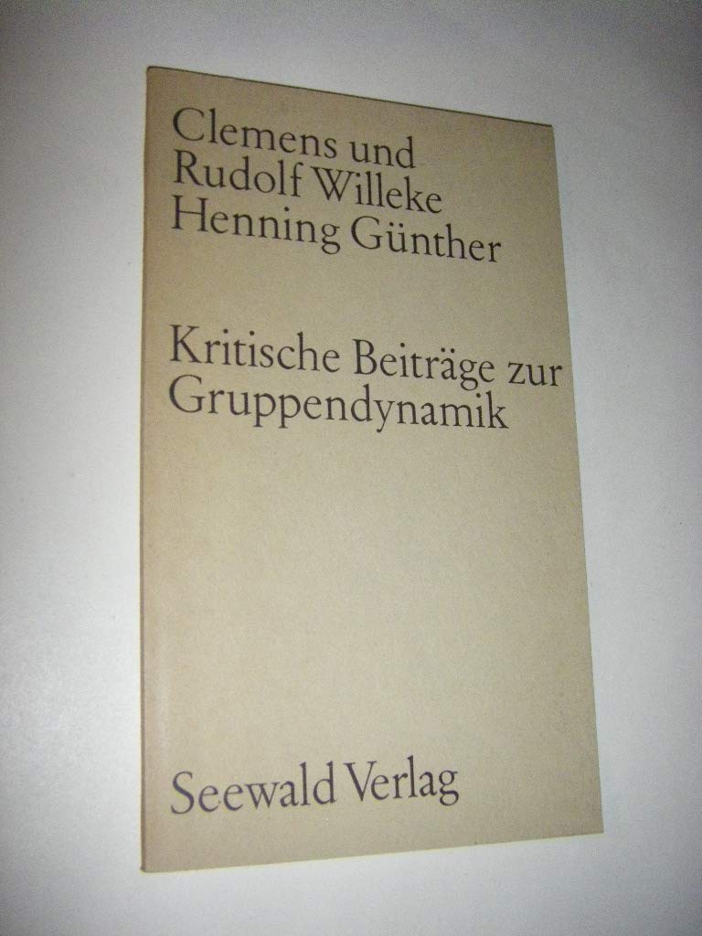 Kritische Beiträge zur Gruppendynamik Books