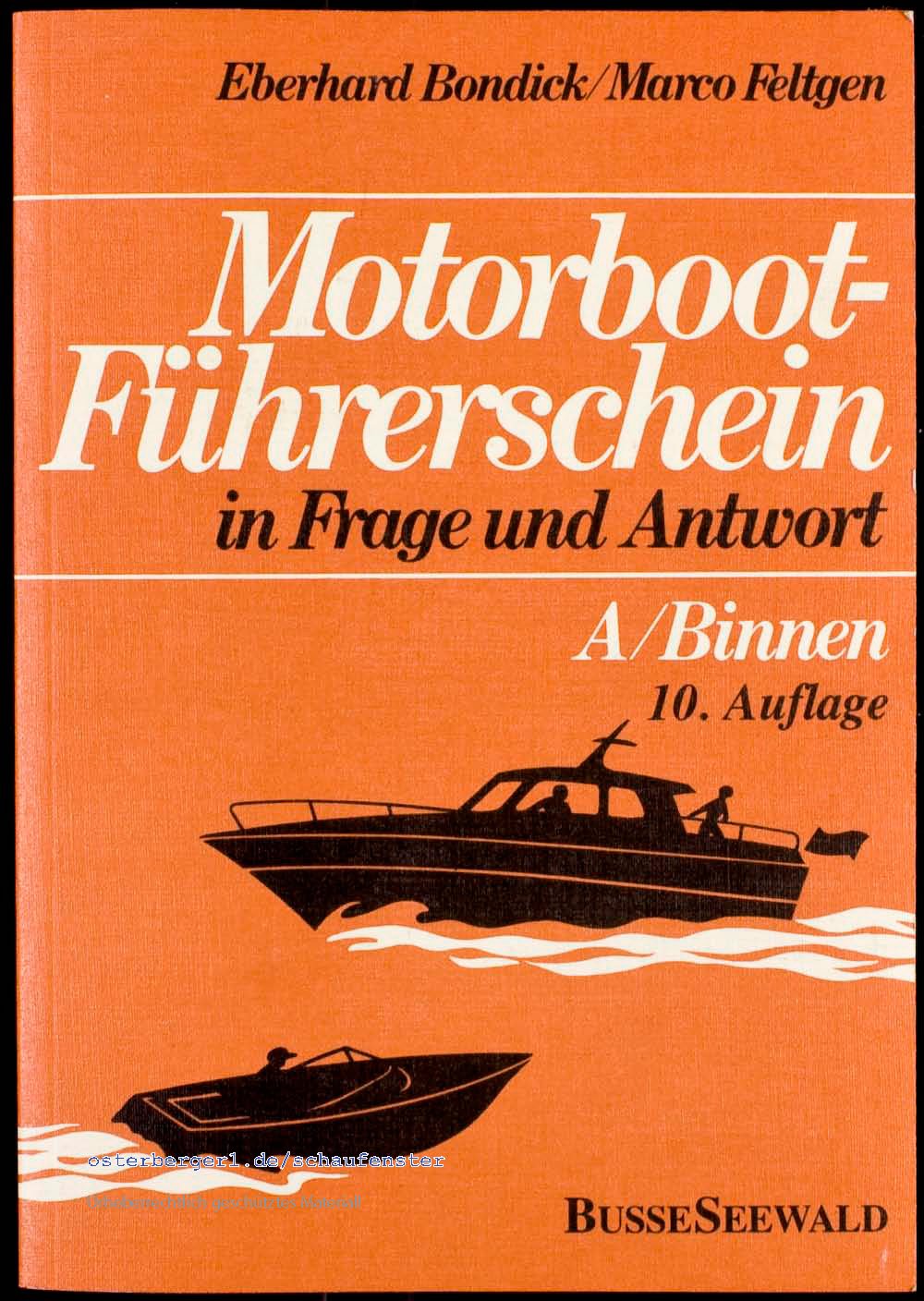 Motorboot-Führerschein in Frage und Antwort A/Binnen Books