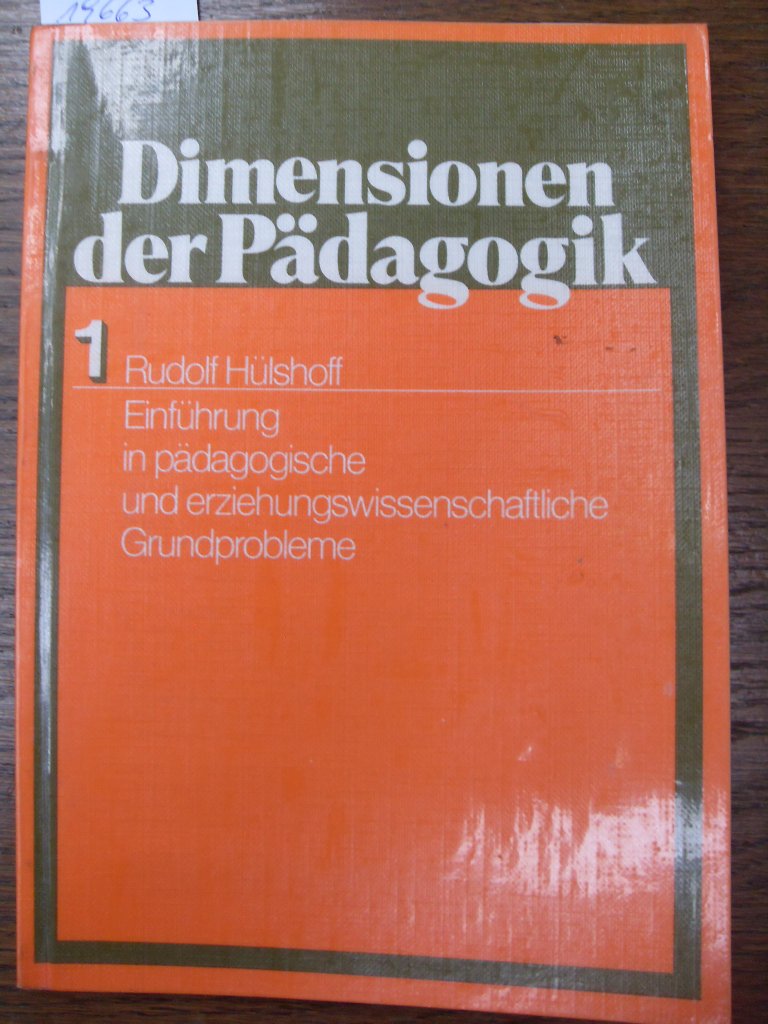 Einführung in pädagogische und erziehungswissenschaftliche Grundprobleme (Dimensionen der Pädagogik 1) Books