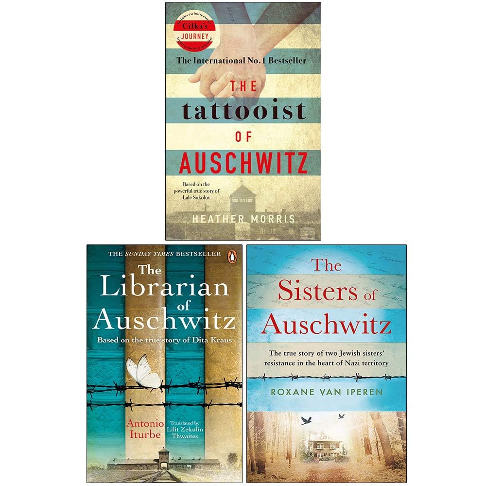 The Tattooist Of Auschwitz, The Librarian of Auschwitz, The Sisters of Auschwitz 3 Books Collection Set Historical Fiction