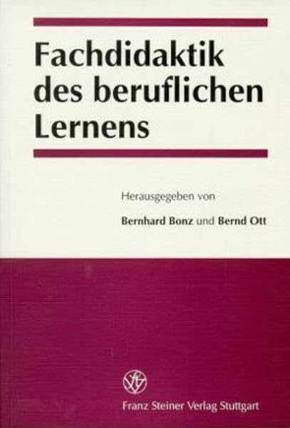 Fachdidaktik des beruflichen Lernens Education & Training