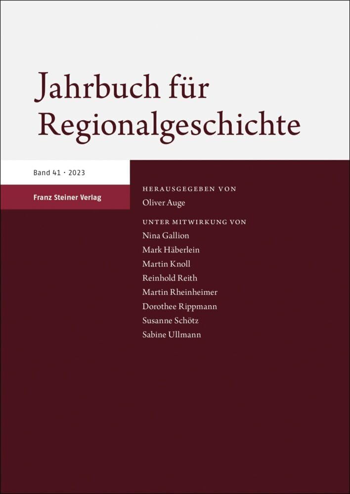 Jahrbuch Fur Regionalgeschichte 2023 book