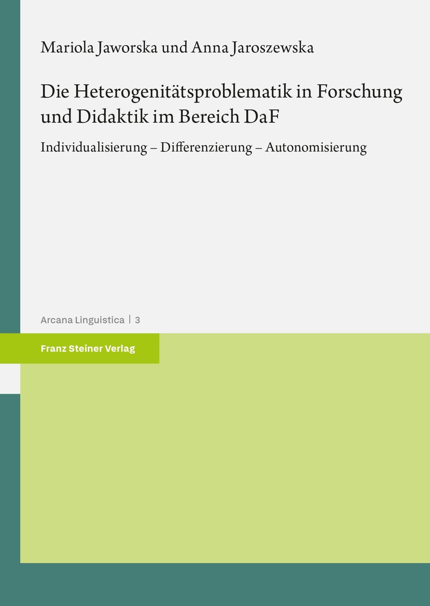 Die Heterogenitätsproblematik in Forschung und Didaktik im Bereich DaF Social Sciences