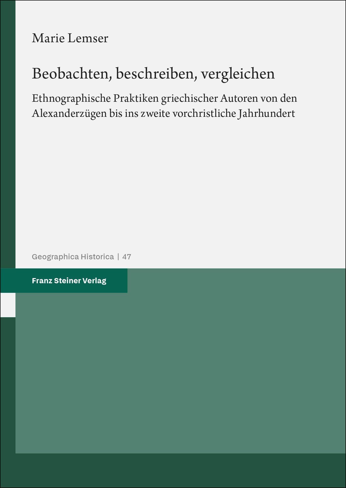 Beobachten, beschreiben, vergleichen Politics & History