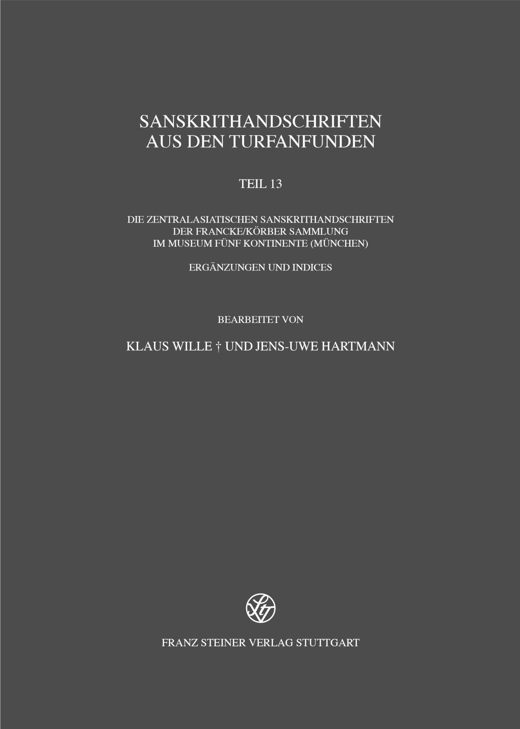 Sanskrithandschriften aus den Turfanfunden Social Sciences
