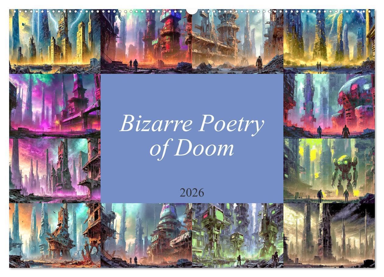 Bizarre Poetry of Doom (Wall Calendar 2026 DIN A2 landscape), CALVENDO 12 Month Wall Calendar: A dystopian vision Film, Art & Culture