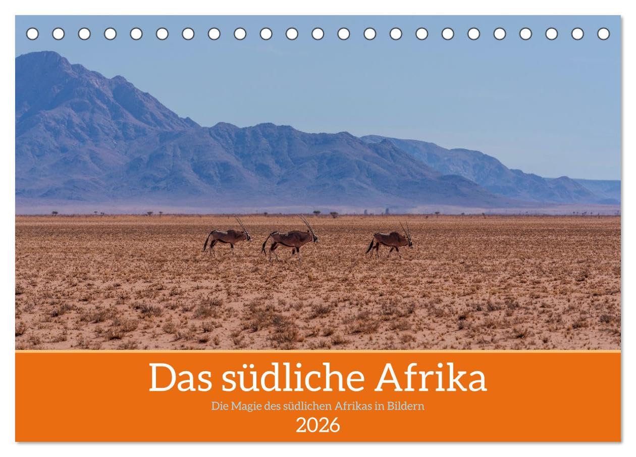 Das südliche Afrika 2026 (Tischkalender 2026 DIN A5 quer), CALVENDO Monatskalender Leisure, Home & Garden