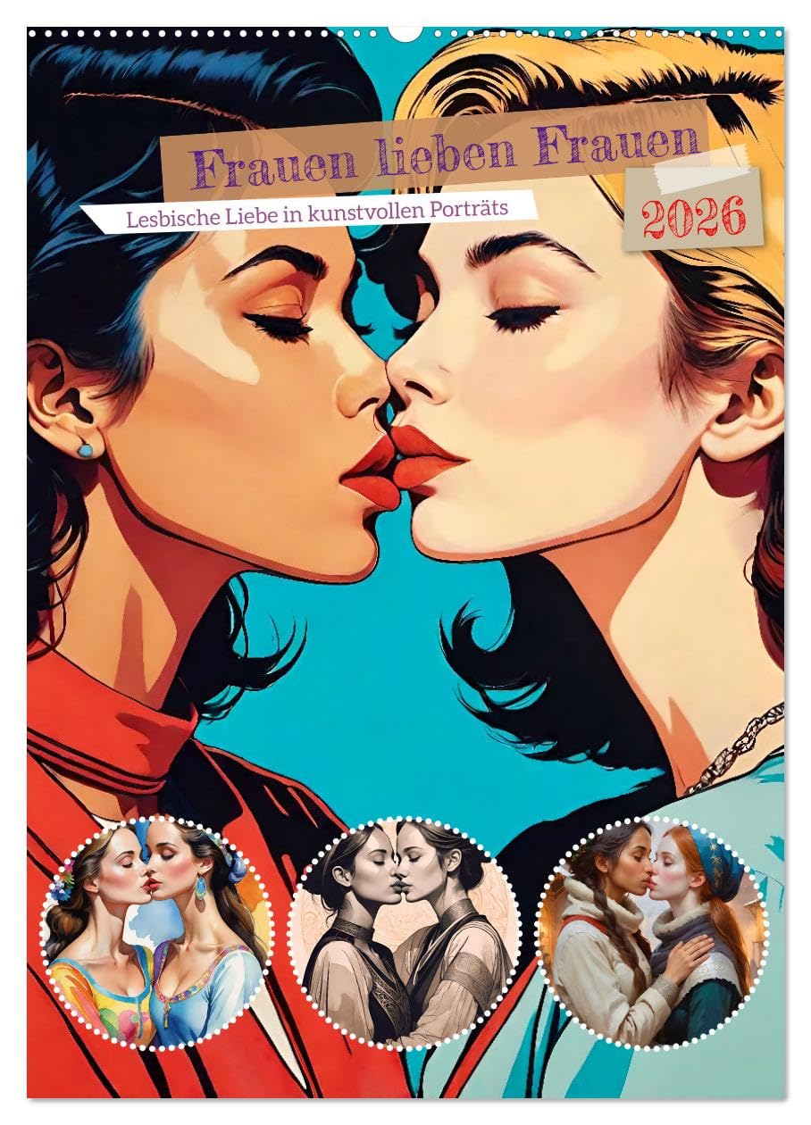 Frauen lieben Frauen (Wandkalender 2026 DIN A2 hoch), CALVENDO Monatskalender Social Sciences