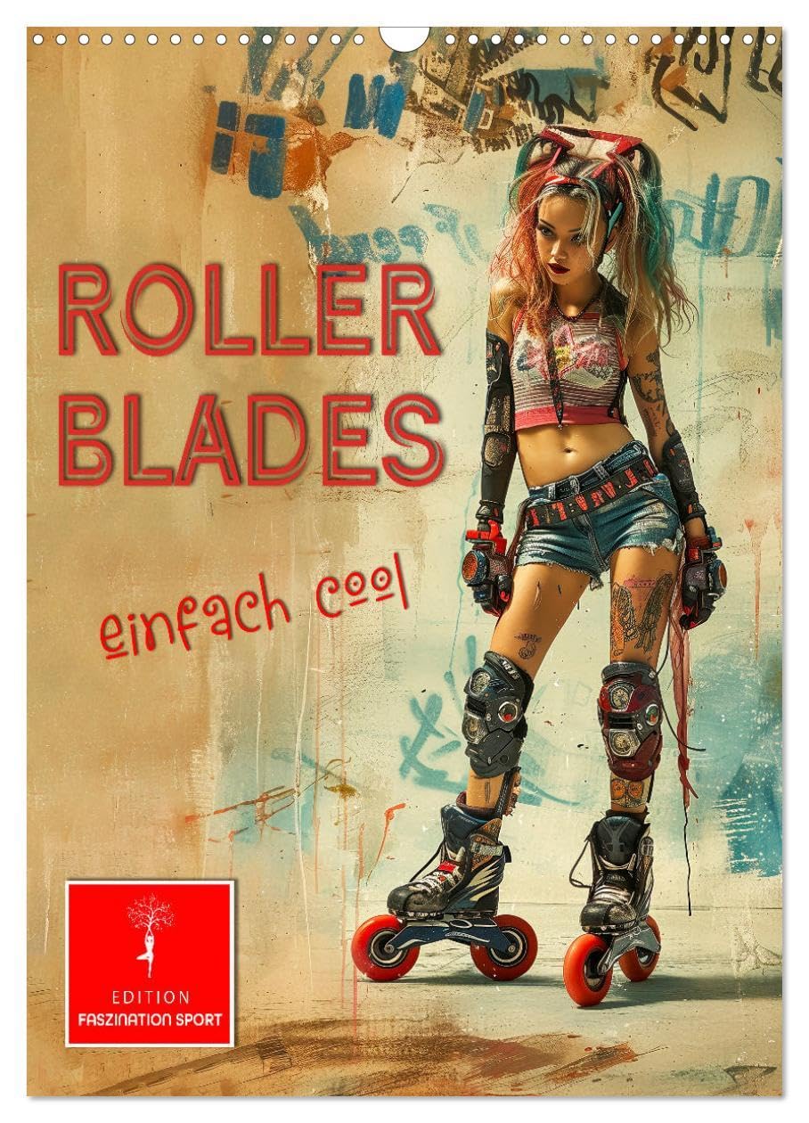 Rollerblades - einfach cool (Wandkalender 2026 DIN A3 hoch), CALVENDO Monatskalender: Die Sportart mit dem extremen Funfaktor. (CALVENDO Sport) Contemporary literature