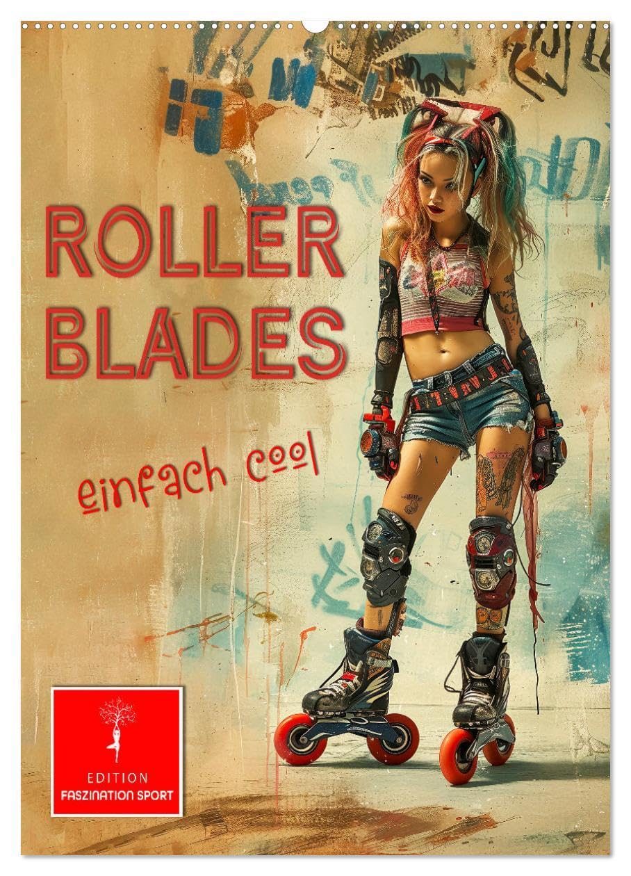 Rollerblades - einfach cool (Wandkalender 2026 DIN A2 hoch), CALVENDO Monatskalender: Die Sportart mit dem extremen Funfaktor. (CALVENDO Sport) Contemporary literature