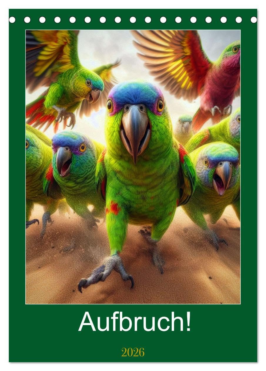 Aufbruch! (Tischkalender 2026 DIN A5 hoch), CALVENDO Monatskalender: Ein aufregender Tierkalender, erleben Sie die faszinierende Welt der Tierrennen ... zu galoppierenden Elefanten! (CALVENDO Tiere) Natural Sciences