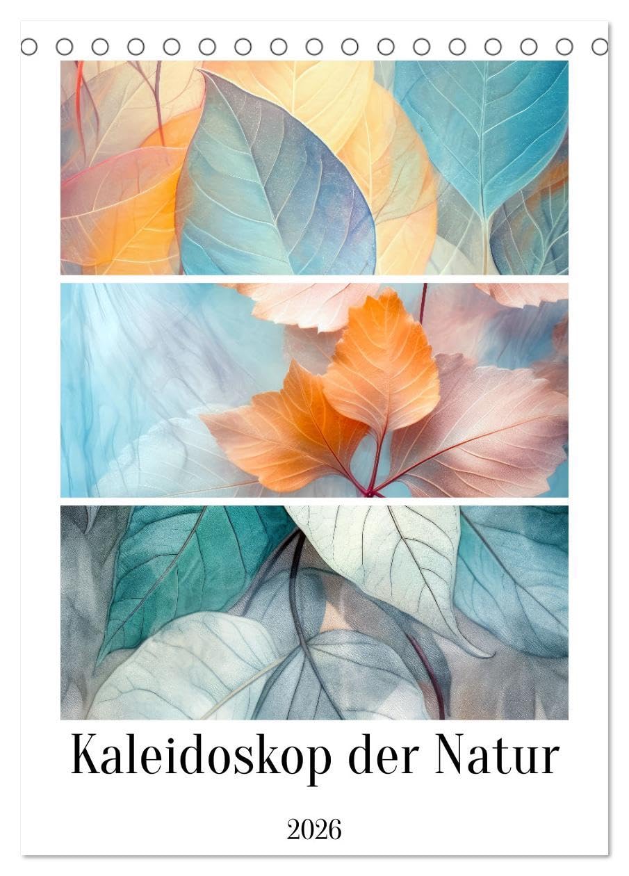 Kaleidoskop der Natur (Tischkalender 2026 DIN A5 hoch), CALVENDO Monatskalender: Entdecken Sie die faszinierende Schönheit von Künstlerischen ... und dennoch sanft gedämpft. (CALVENDO Natur) Leisure, Home & Garden