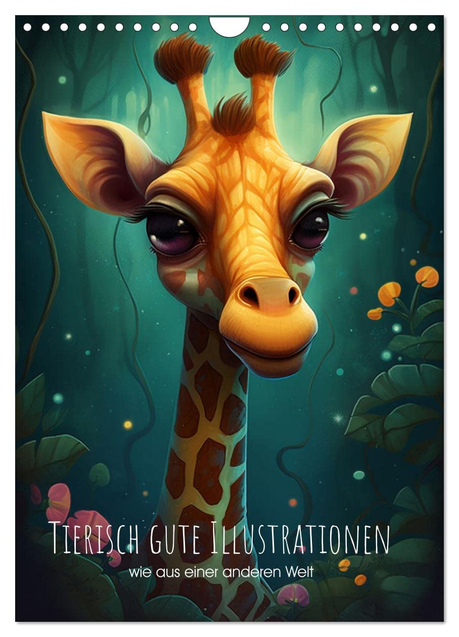 Tierisch gute Illustrationen wie aus einer anderen Welt (Wandkalender 2026 DIN A4 hoch), CALVENDO Monatskalender Natural Sciences