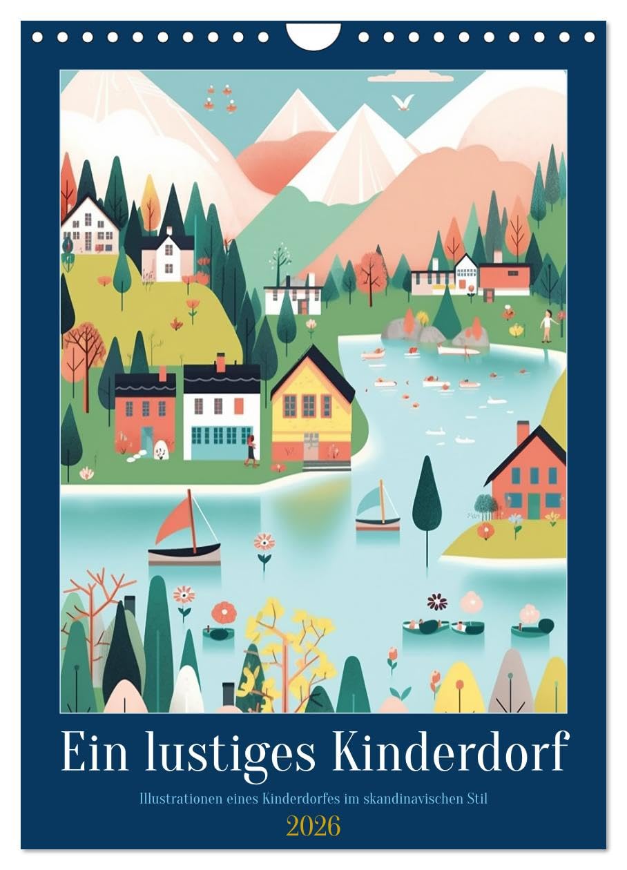 Ein lustiges Kinderdorf (Wandkalender 2026 DIN A4 hoch), CALVENDO Monatskalender Social Sciences
