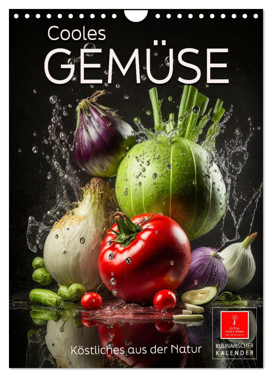 Cooles Gemüse (Wandkalender 2026 DIN A4 hoch), CALVENDO Monatskalender Leisure, Home & Garden