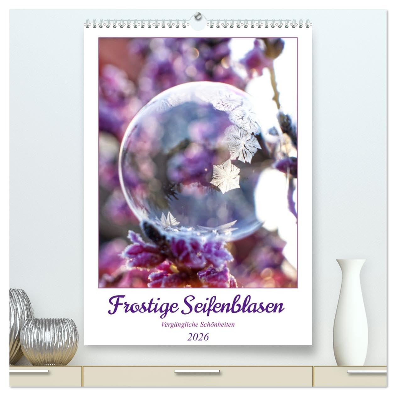 Frostige Seifenblasen (hochwertiger Premium Wandkalender 2026 DIN A2 hoch), Kunstdruck in Hochglanz Social Sciences