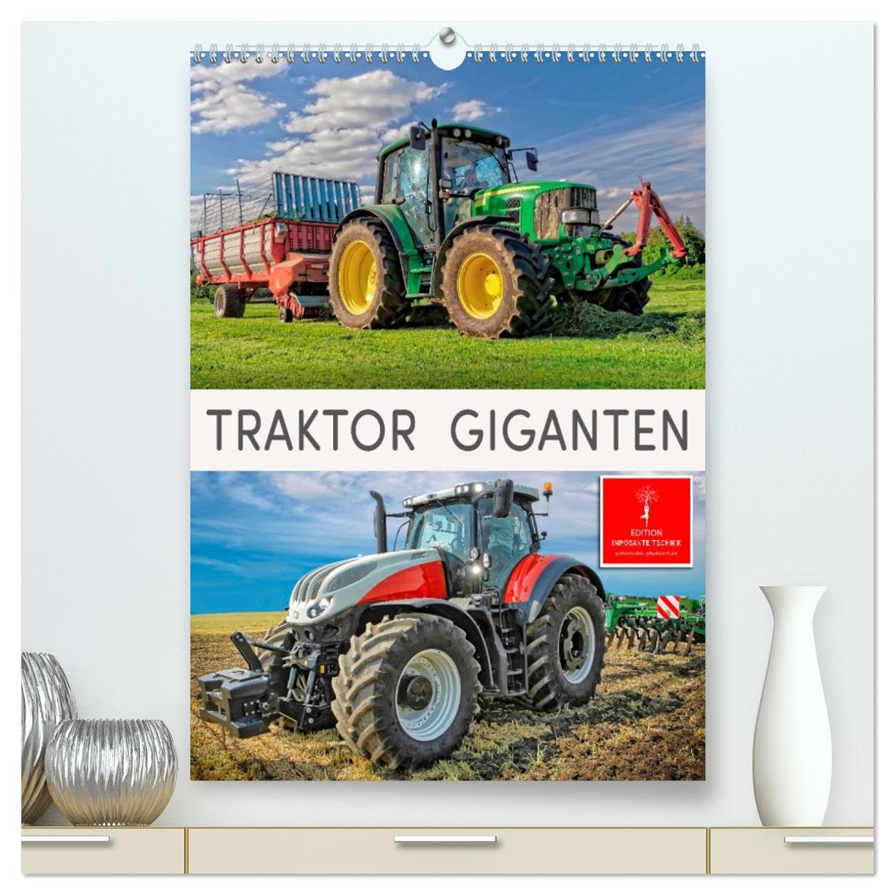 Traktor Giganten (hochwertiger Premium Wandkalender 2026 DIN A2 hoch), Kunstdruck in Hochglanz Business, Finance & Career