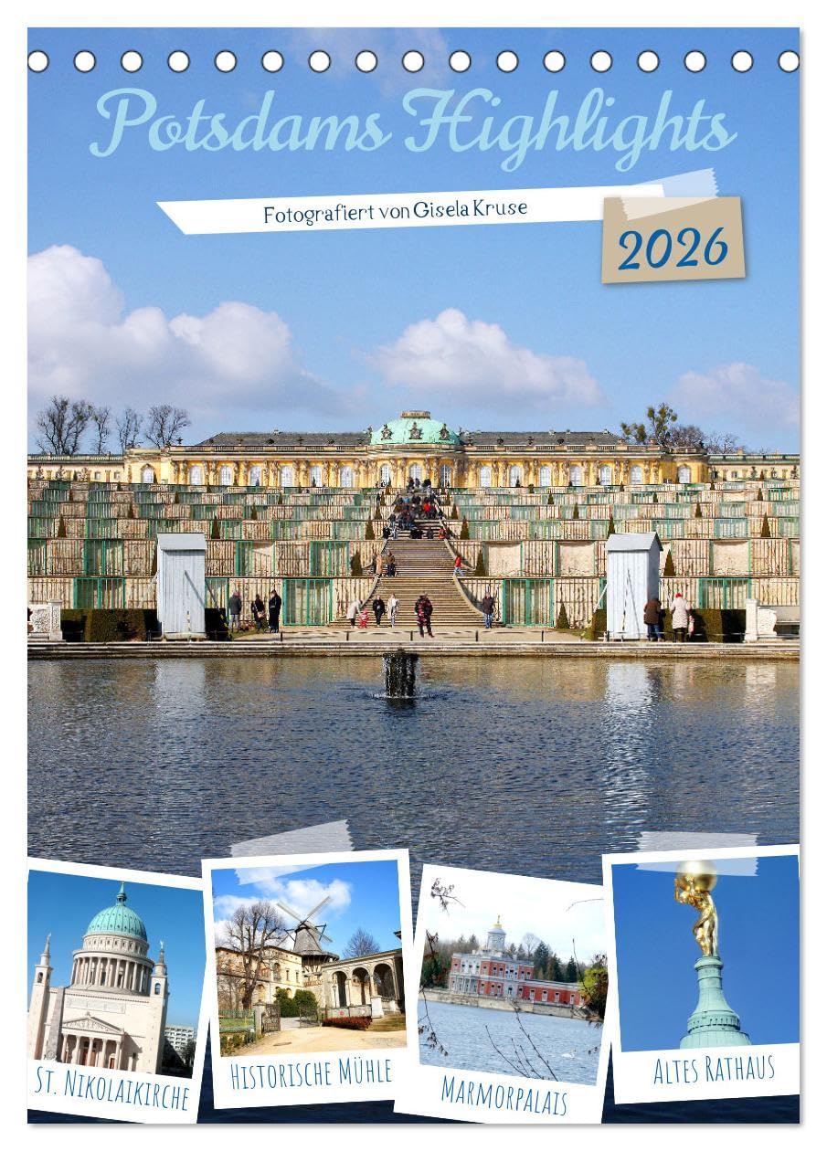Potsdams Highlights (Tischkalender 2026 DIN A5 hoch), CALVENDO Monatskalender Business & Technology