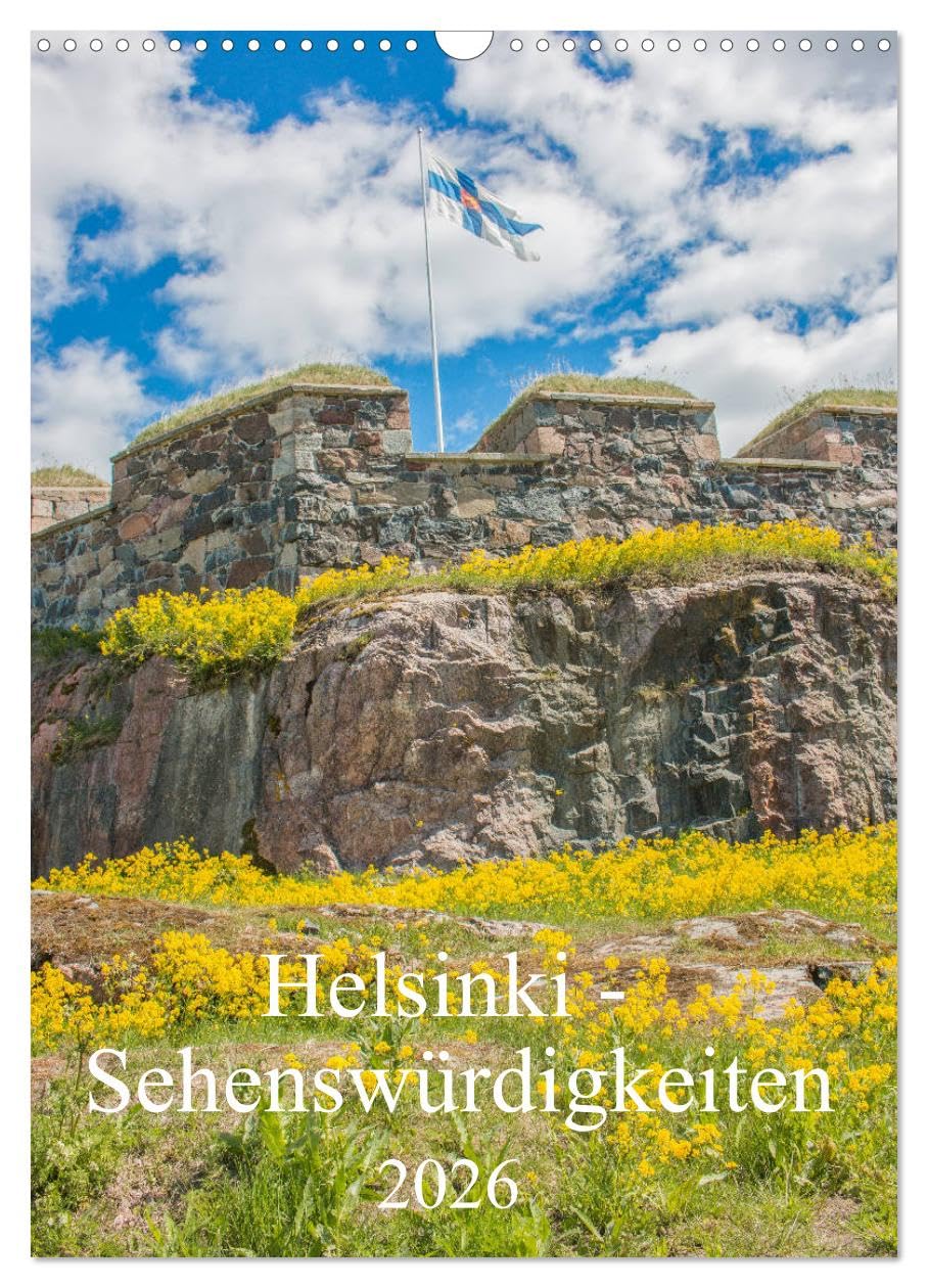 Helsinki - Sehenswürdigkeiten (Wandkalender 2026 DIN A3 hoch), CALVENDO Monatskalender Leisure, Home & Garden