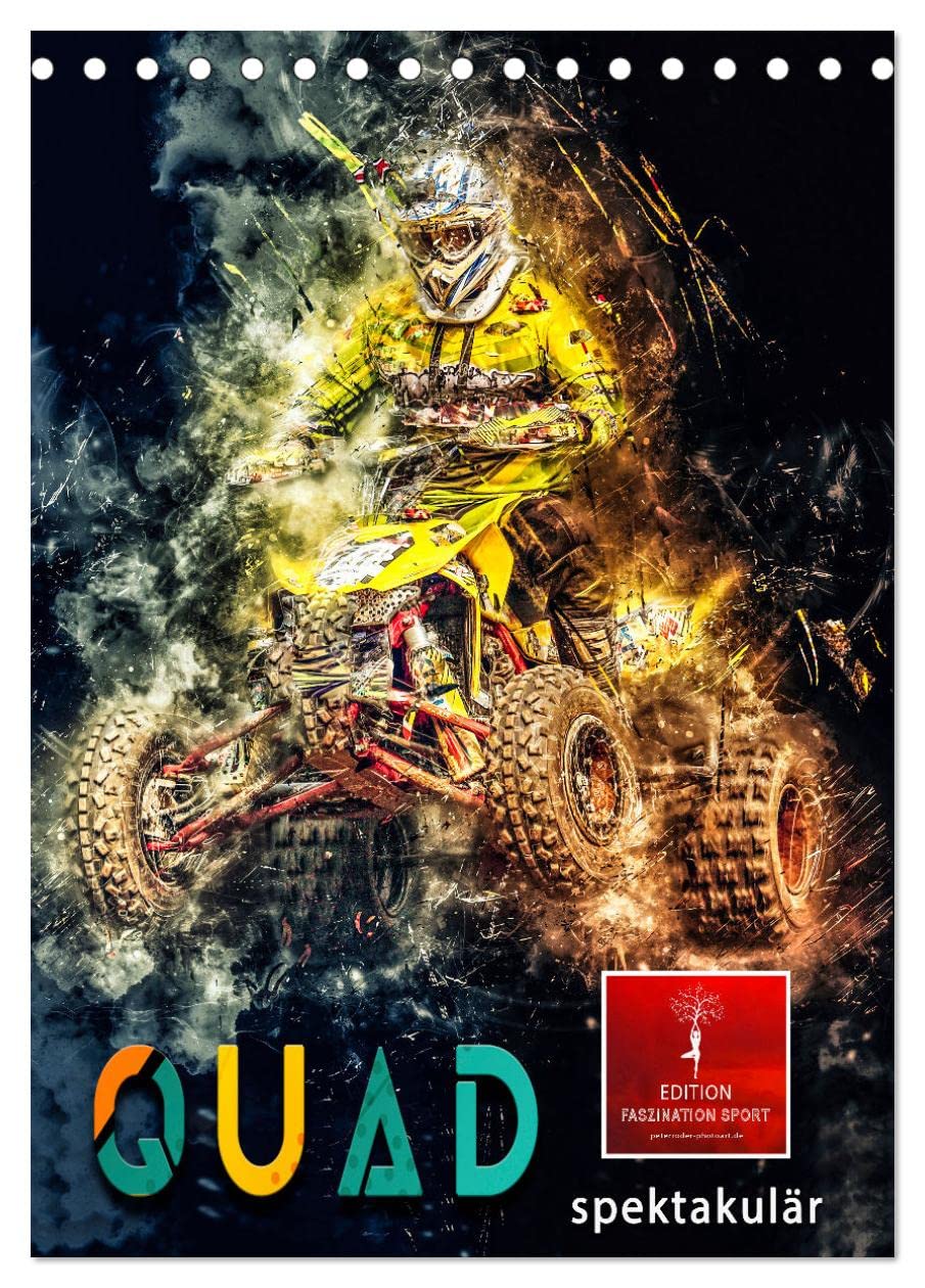 Quad spektakulär (Tischkalender 2026 DIN A5 hoch), CALVENDO Monatskalender Contemporary literature