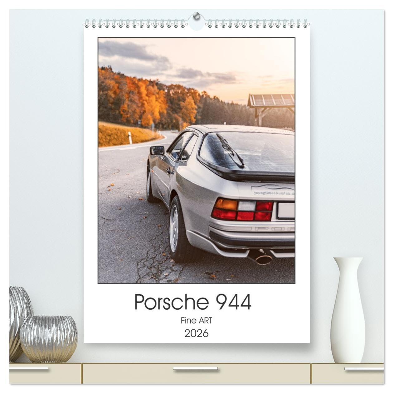 Porsche 944 - Fine Art (hochwertiger Premium Wandkalender 2026 DIN A2 hoch), Kunstdruck in Hochglanz Photography