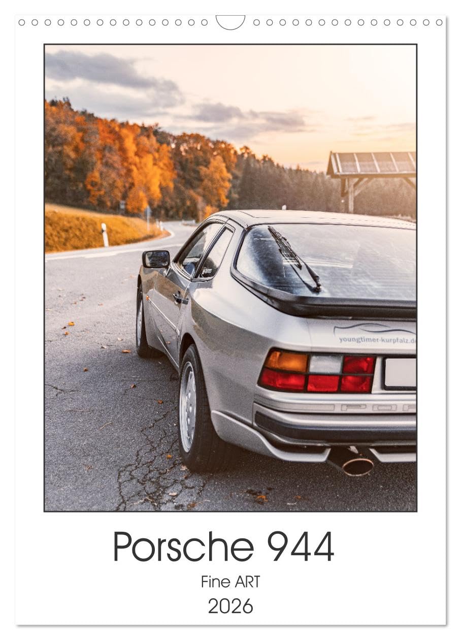 Porsche 944 - Fine Art (Wandkalender 2026 DIN A3 hoch), CALVENDO Monatskalender Photography