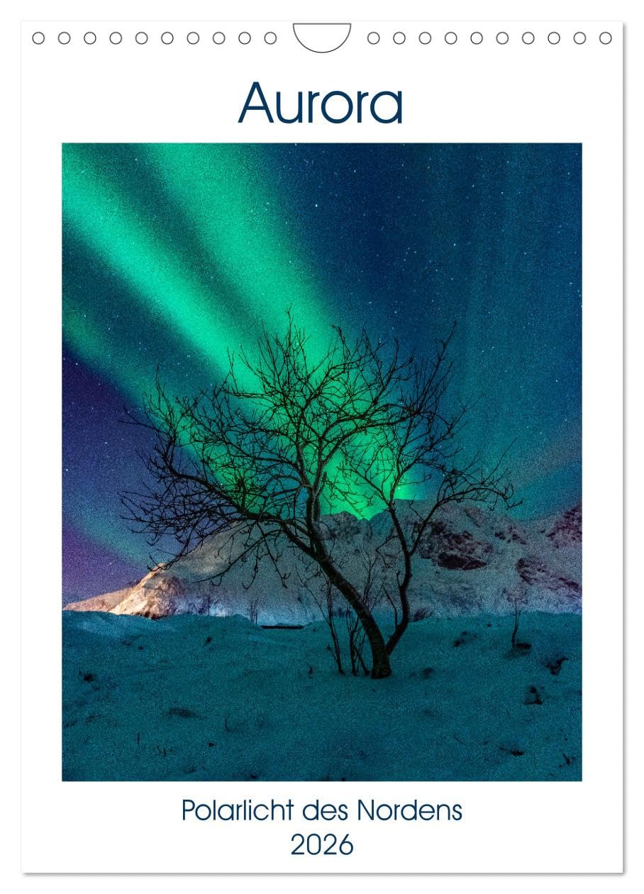 Aurora - Polarlicht des Nordens (Wandkalender 2026 DIN A4 hoch), CALVENDO Monatskalender Calendars