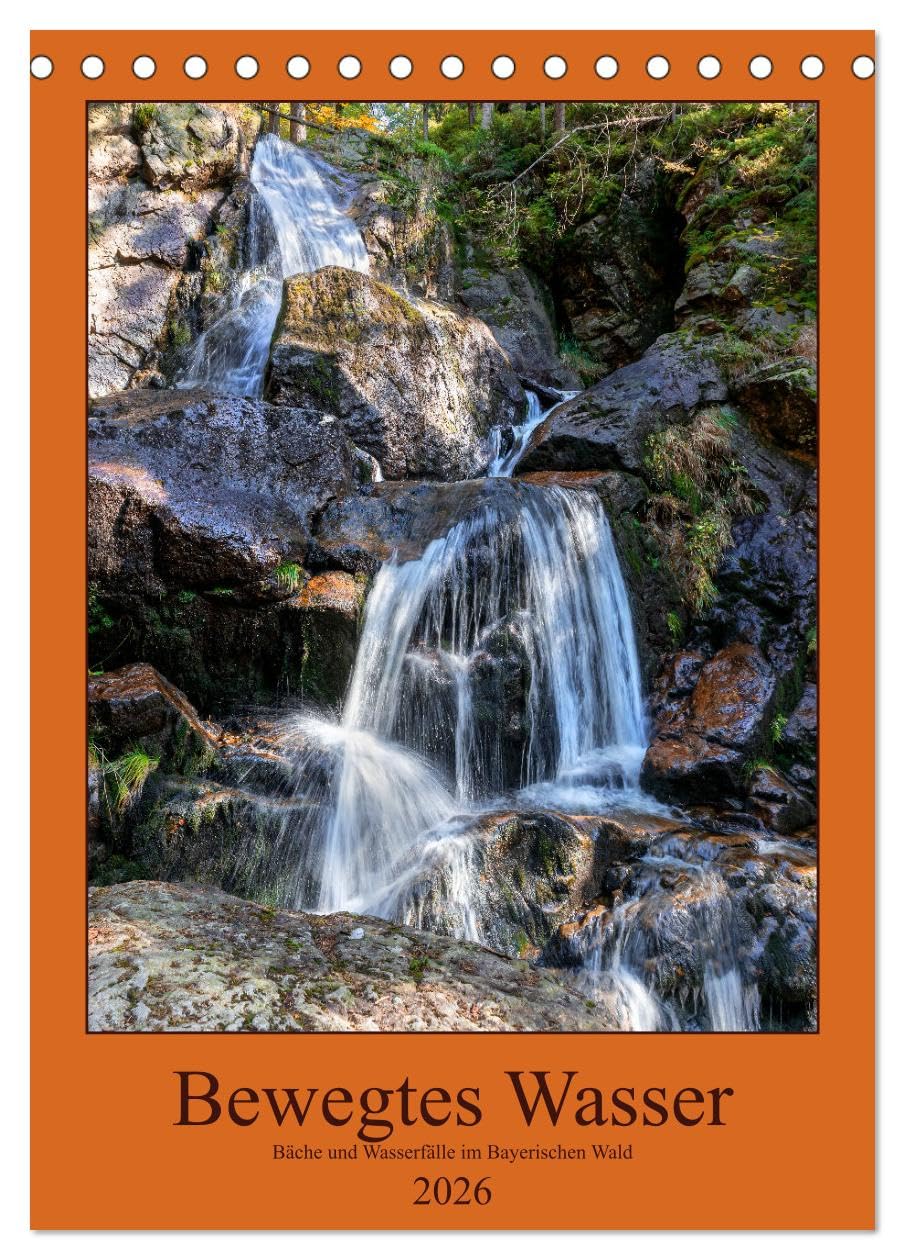 Bewegtes Wasser (Tischkalender 2026 DIN A5 hoch), CALVENDO Monatskalender Photography