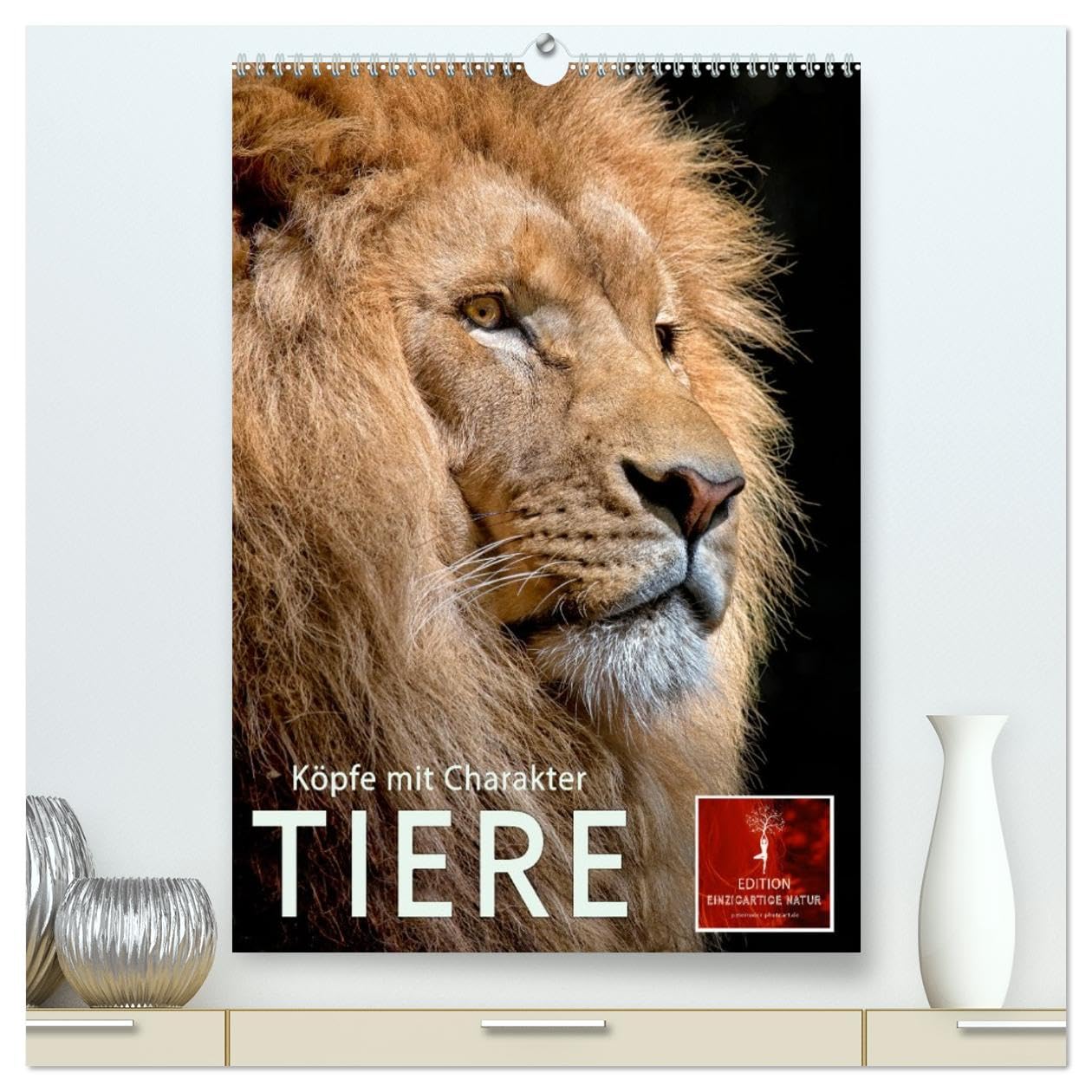 Tiere - Köpfe mit Charakter (hochwertiger Premium Wandkalender 2026 DIN A2 hoch), Kunstdruck in Hochglanz Living & Furnishing