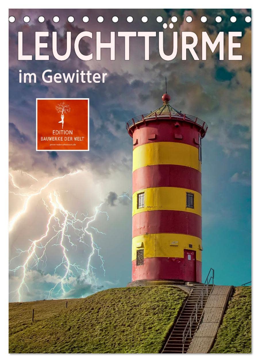 Leuchttürme im Gewitter (Tischkalender 2026 DIN A5 hoch), CALVENDO Monatskalender Contemporary literature