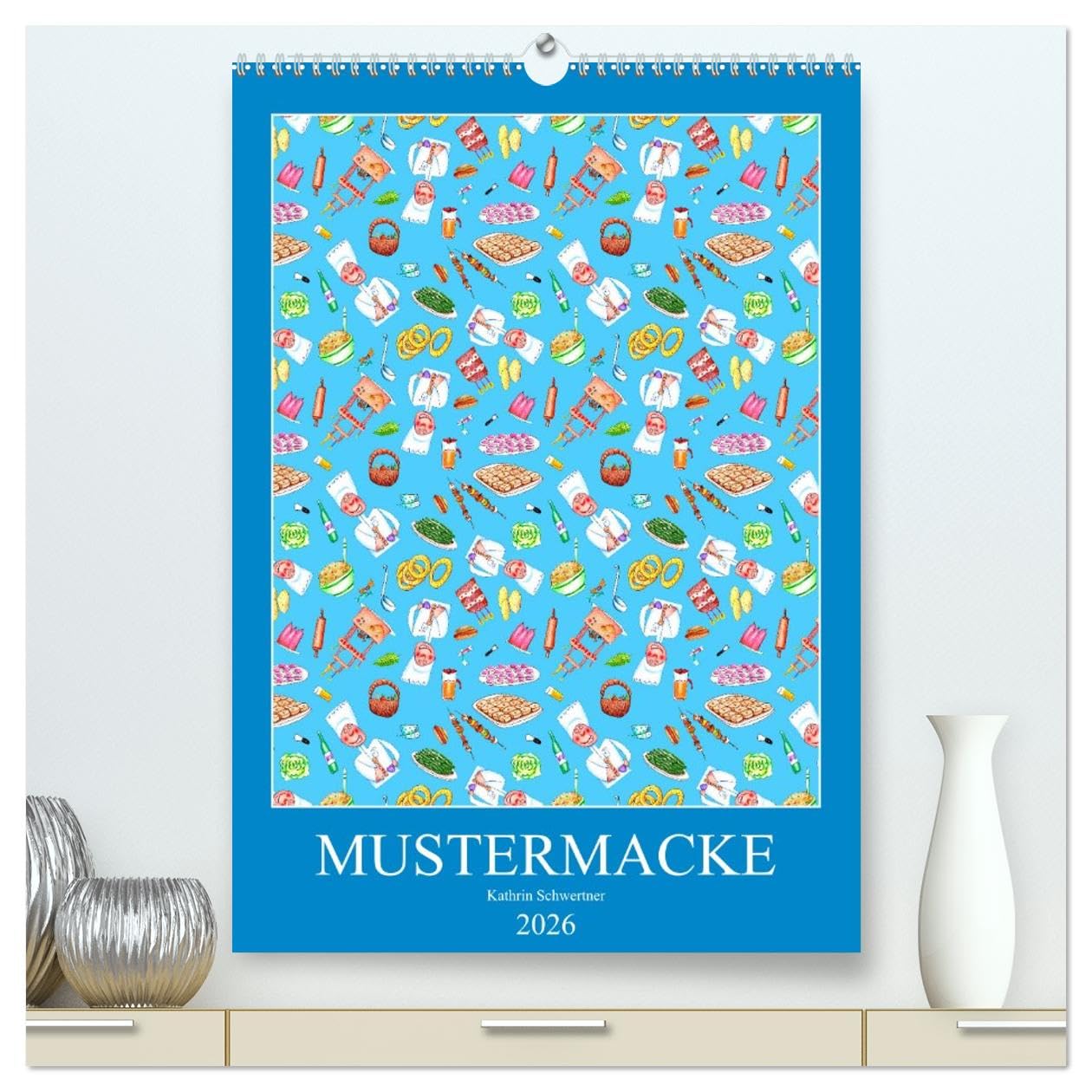 MUSTERMACKE (hochwertiger Premium Wandkalender 2026 DIN A2 hoch), Kunstdruck in Hochglanz Hobbies & Crafts