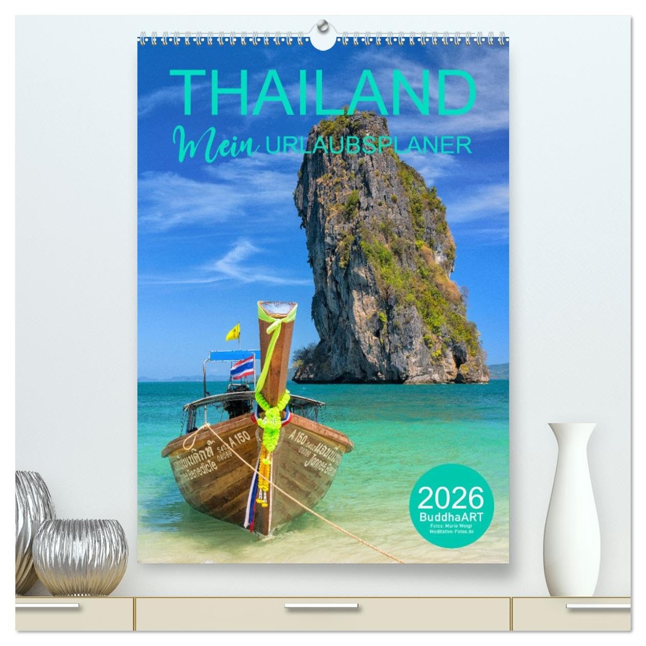 THAILAND - Mein Urlaubsplaner (hochwertiger Premium Wandkalender 2026 DIN A2 hoch), Kunstdruck in Hochglanz Leisure, Home & Garden
