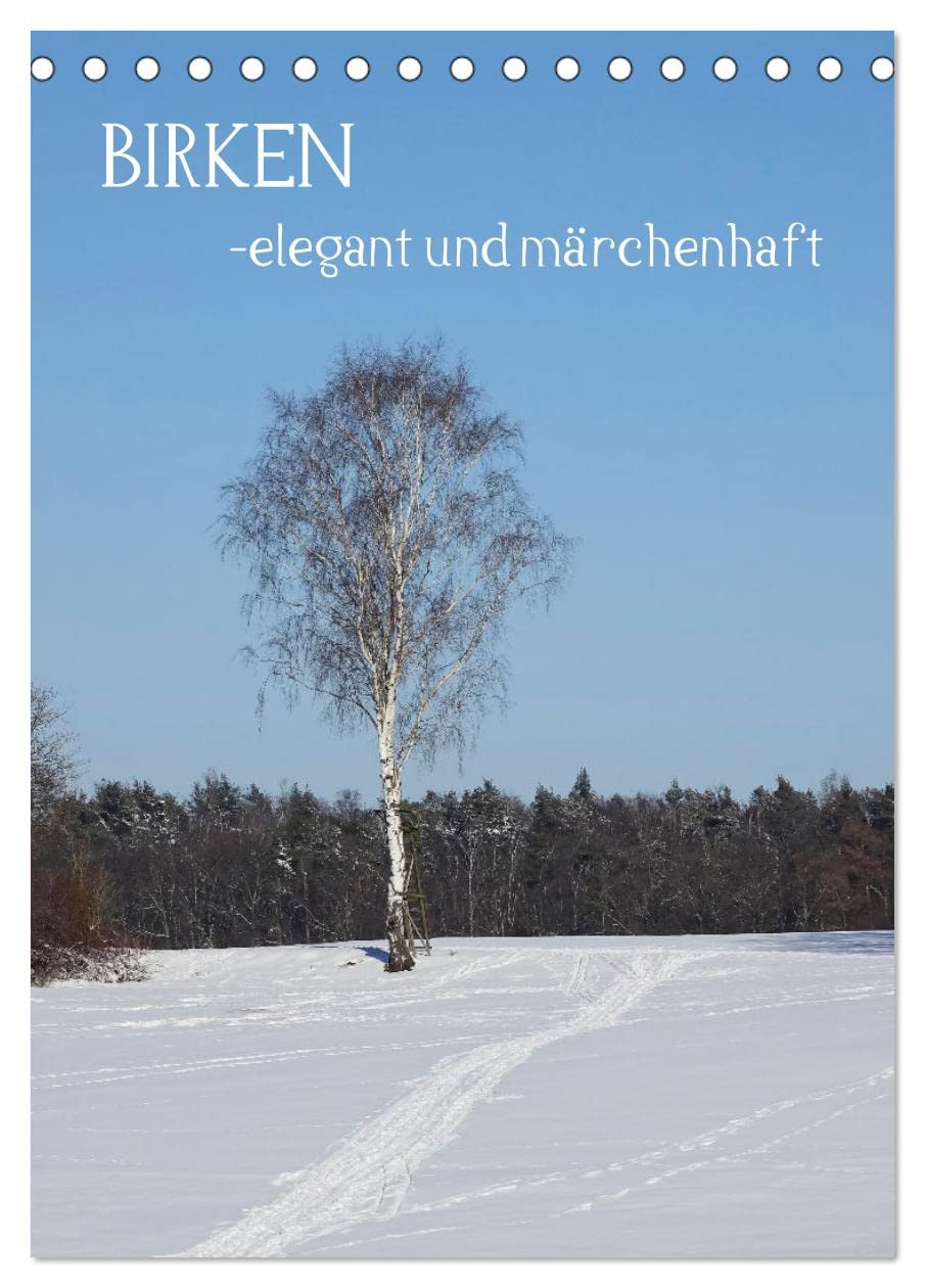 Birken - elegant und märchenhaft (Tischkalender 2026 DIN A5 hoch), CALVENDO Monatskalender Film, Art & Culture