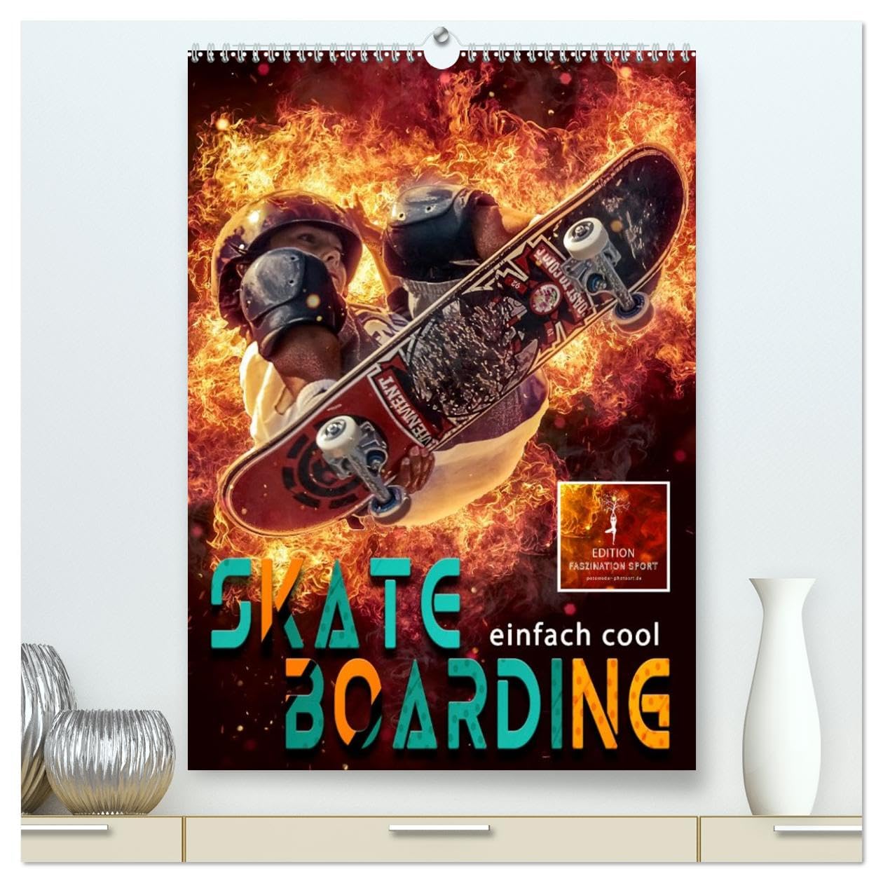 Skateboarding - einfach cool (hochwertiger Premium Wandkalender 2026 DIN A2 hoch), Kunstdruck in Hochglanz Contemporary literature