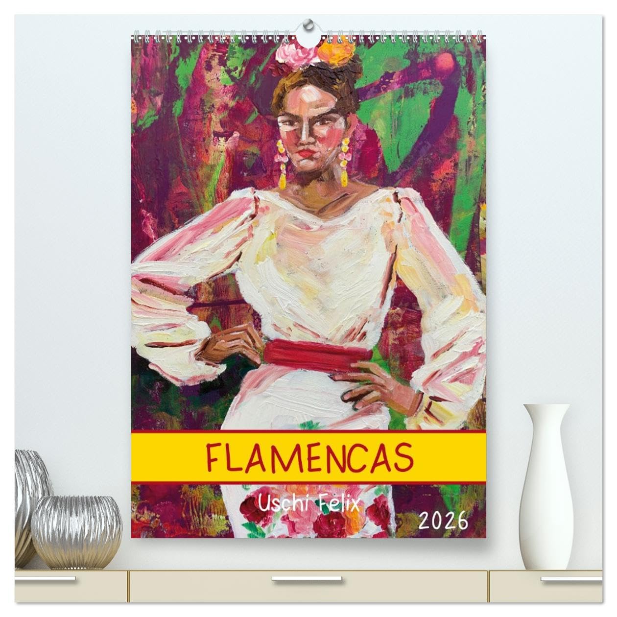 FLAMENCAS (hochwertiger Premium Wandkalender 2026 DIN A2 hoch), Kunstdruck in Hochglanz Film, Art & Culture