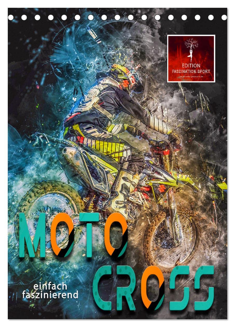 Motocross - einfach faszinierend (Tischkalender 2026 DIN A5 hoch), CALVENDO Monatskalender Living & Furnishing
