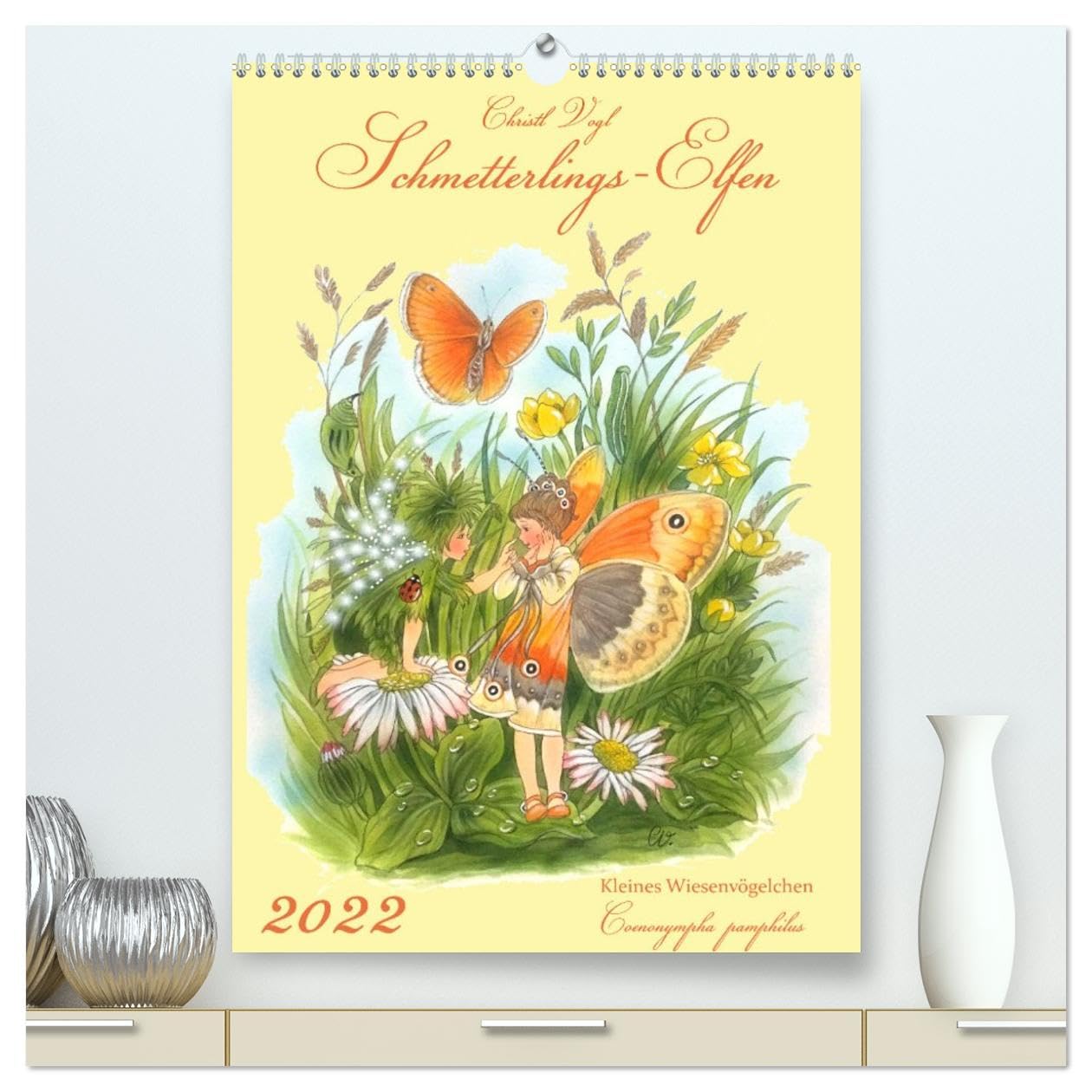 Schmetterlings-Elfen (hochwertiger Premium Wandkalender 2026 DIN A2 hoch), Kunstdruck in Hochglanz Film, Art & Culture