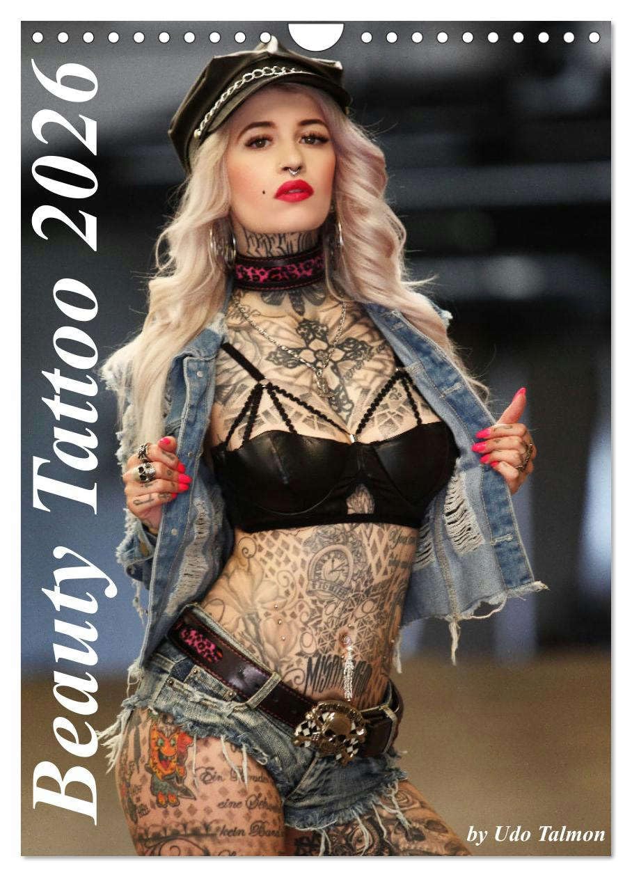 Beauty Tattoo 2026 (Wandkalender 2026 DIN A4 hoch), CALVENDO Monatskalender Calendars