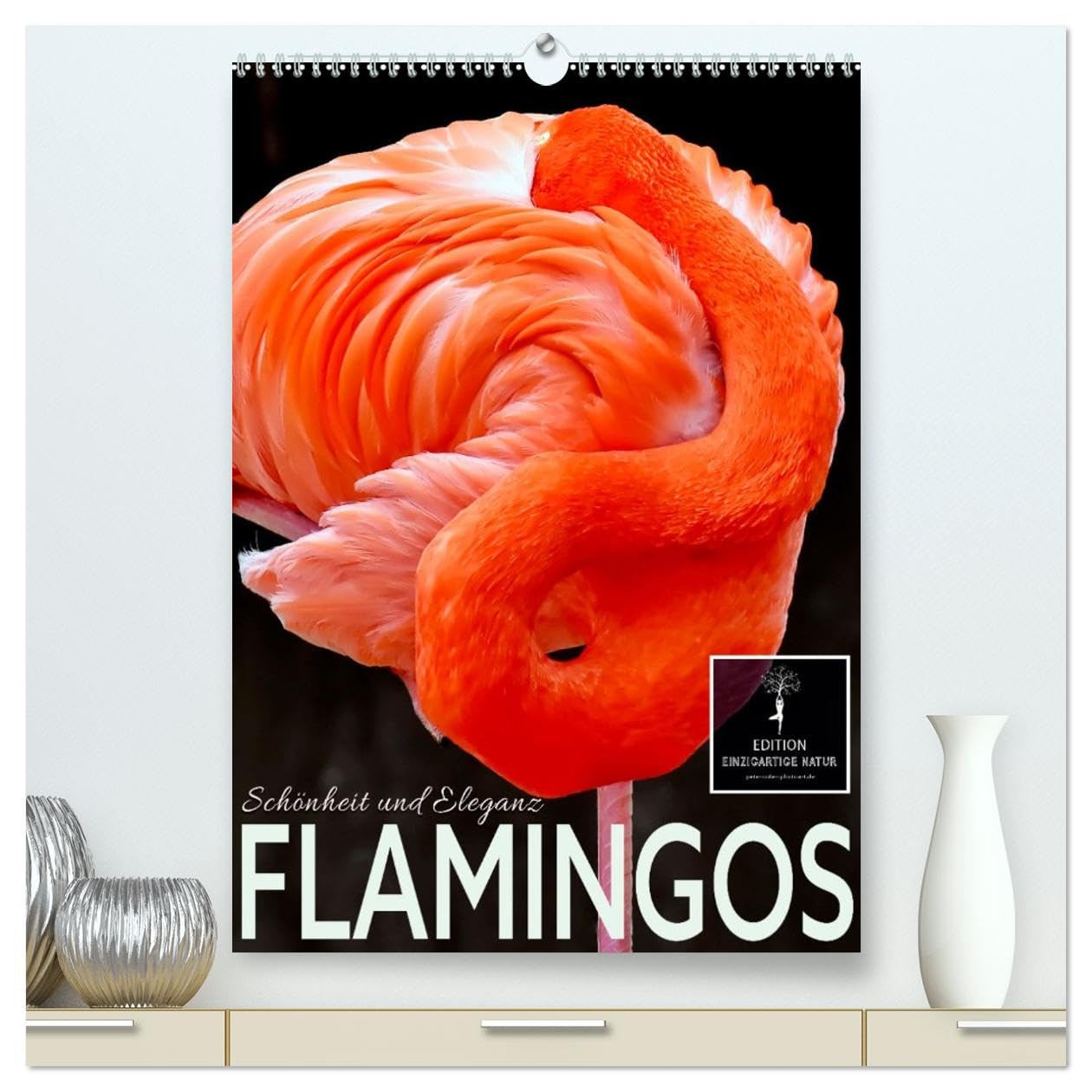 Flamingos - Eleganz und Schönheit (hochwertiger Premium Wandkalender 2026 DIN A2 hoch), Kunstdruck in Hochglanz Living & Furnishing