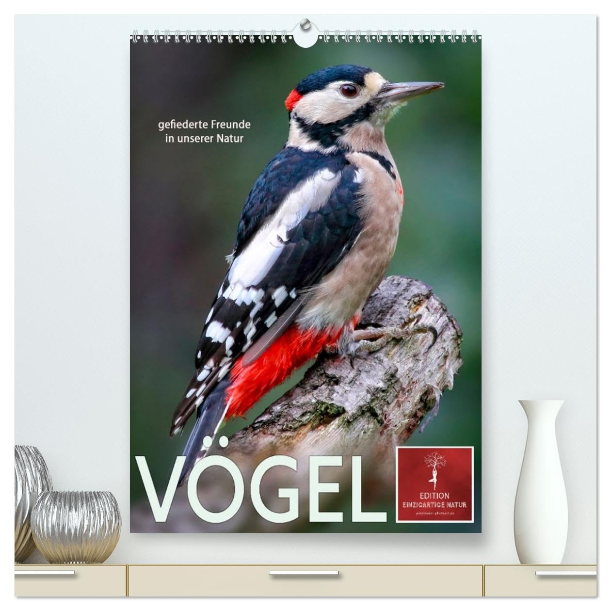 Vögel - gefiederte Freunde in unserer Natur (hochwertiger Premium Wandkalender 2026 DIN A2 hoch), Kunstdruck in Hochglanz Living & Furnishing