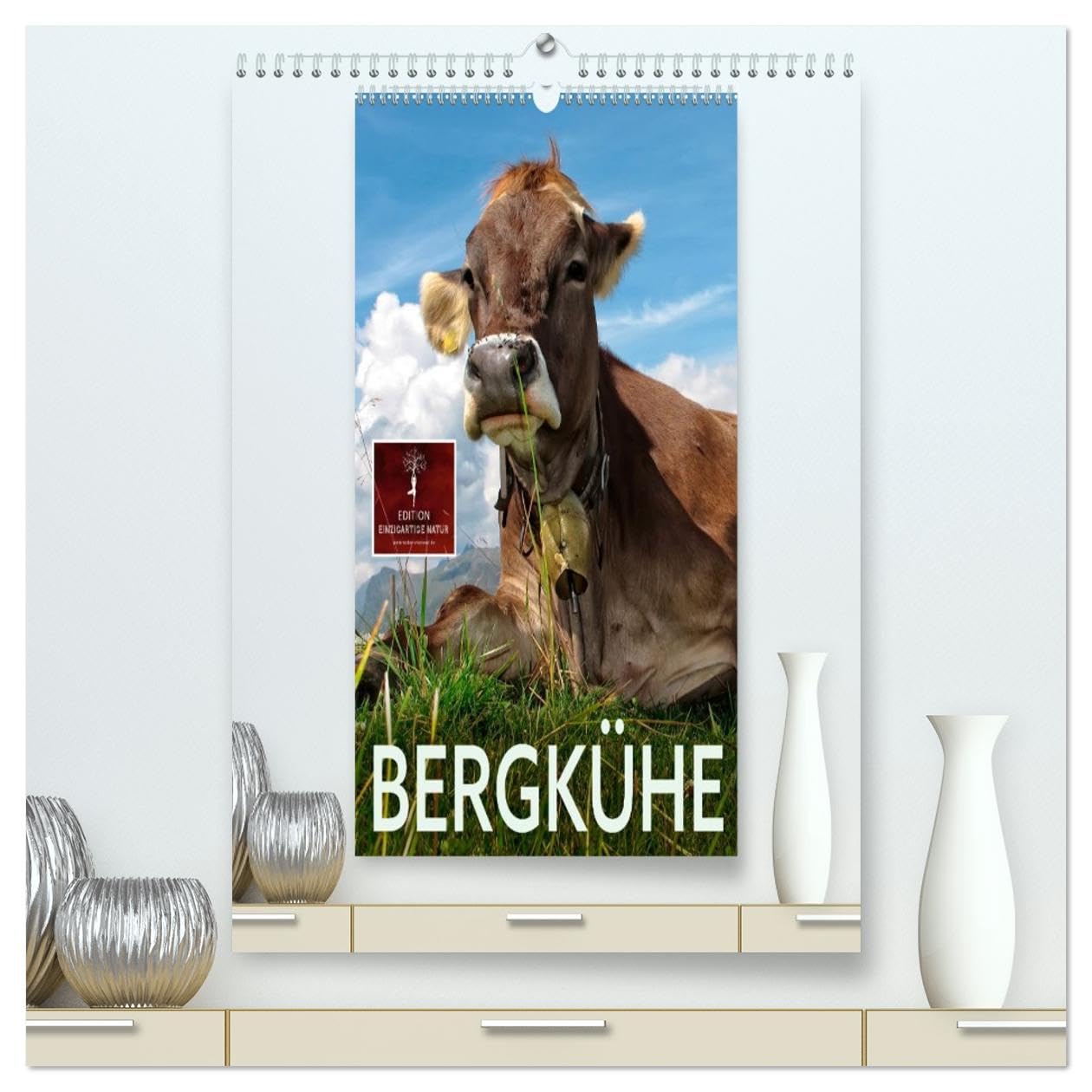 Bergkühe (hochwertiger Premium Wandkalender 2026 DIN A2 hoch), Kunstdruck in Hochglanz Living & Furnishing