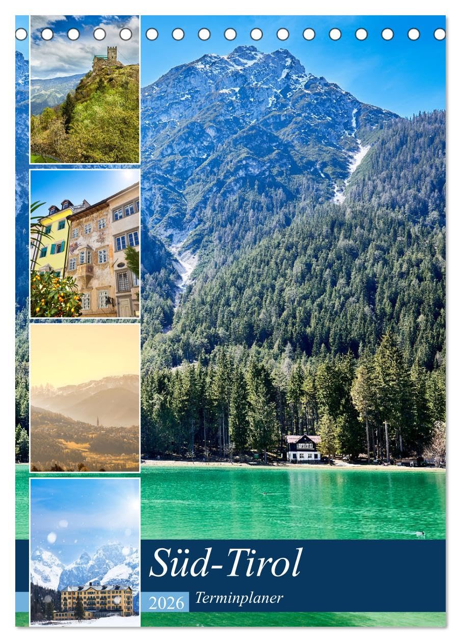 Süd-Tirol Terminplaner (Tischkalender 2026 DIN A5 hoch), CALVENDO Monatskalender Arts & Music