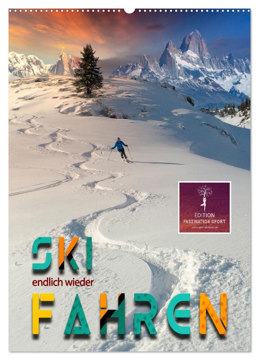 Endlich wieder Skifahren (Wandkalender 2026 DIN A2 hoch), CALVENDO Monatskalender Contemporary literature